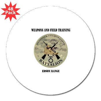 WFTB - M01 - 01 - Weapons & Field Training Battalion with Text - 3" Lapel Sticker (48 pk) - Click Image to Close